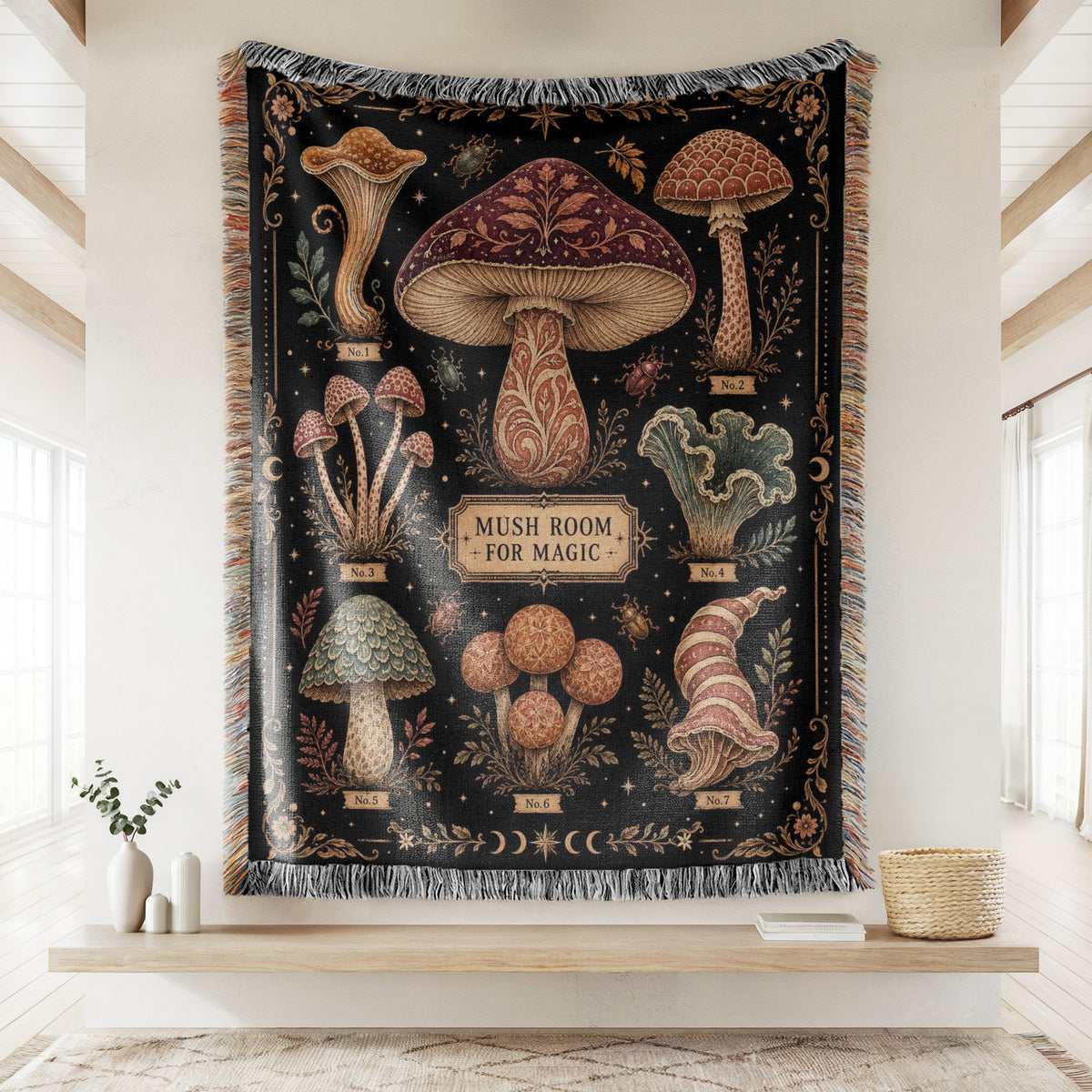 Mush Room for Magic Fungi Blanket