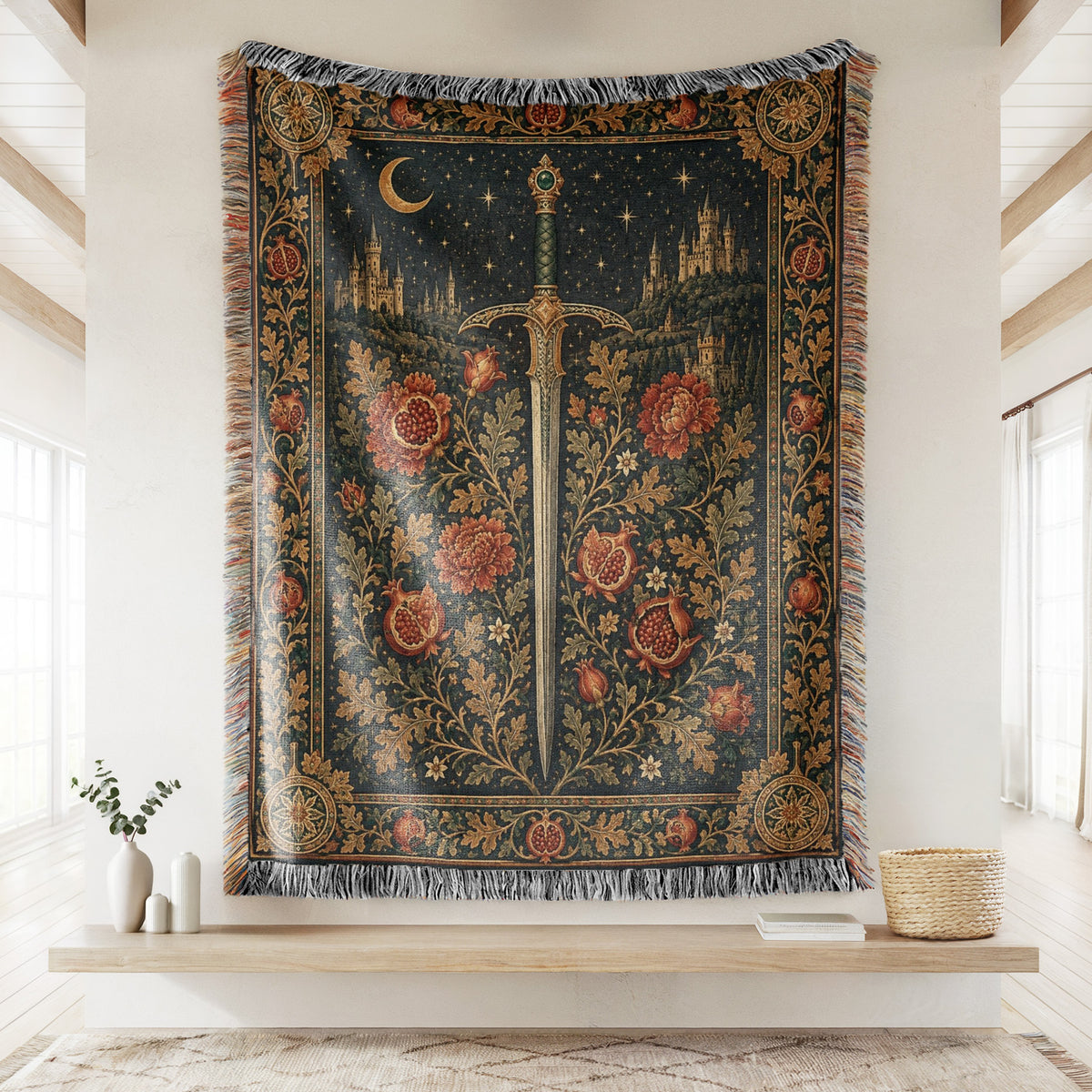 The Sword Between Two Castles Blanket