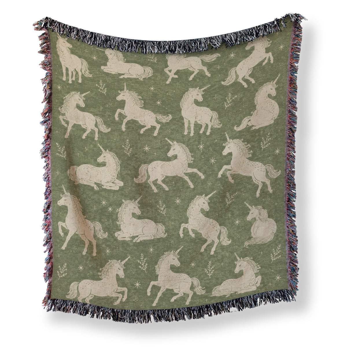 Vintage Woodland Unicorn Blanket Main image