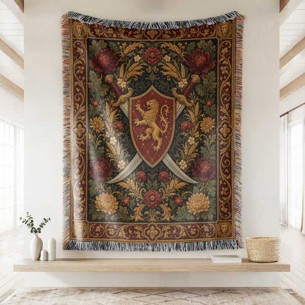The Lion Crest Blades Blanket
