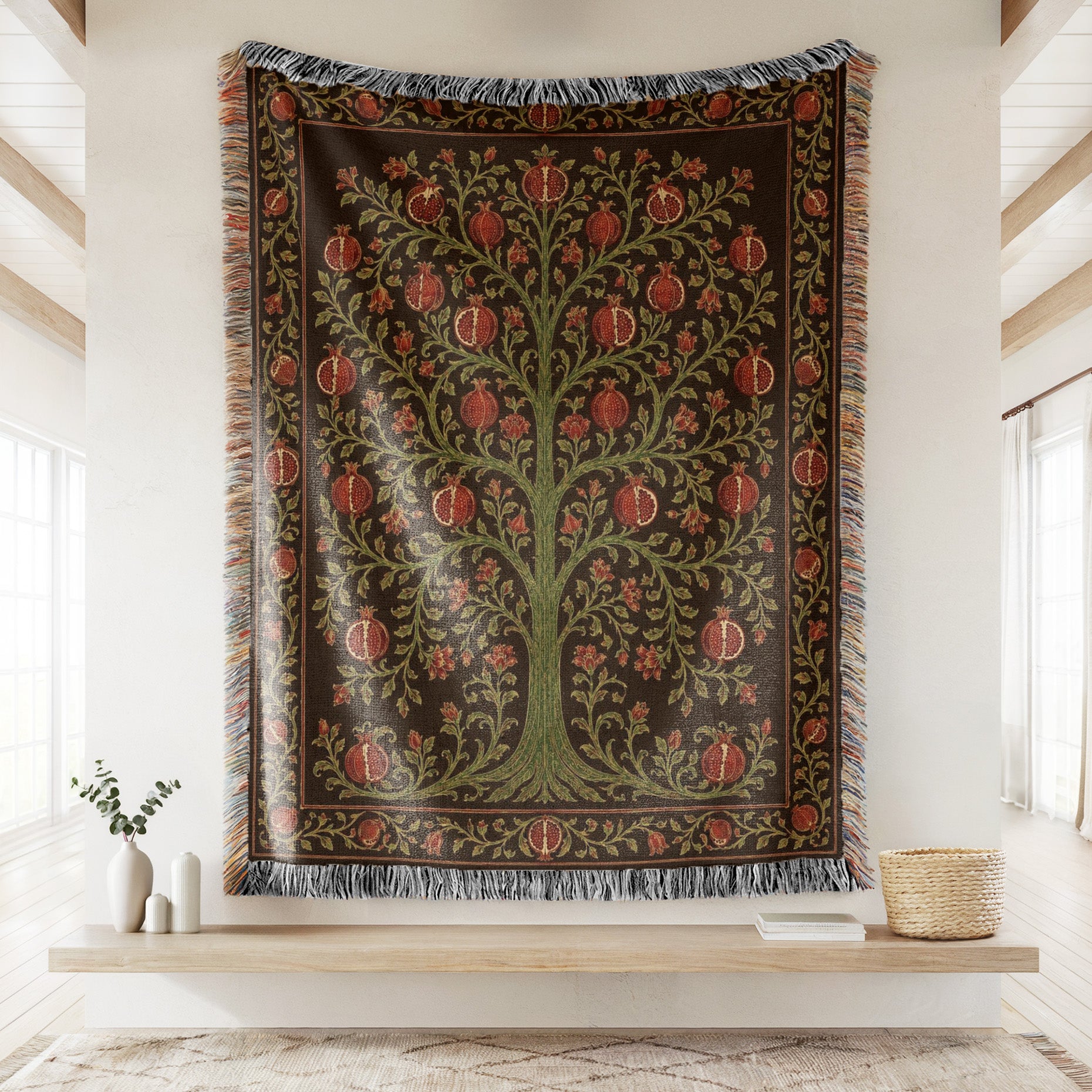 The Crimson Orchard Blanket Secondary image