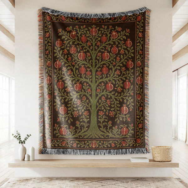 The Crimson Orchard Blanket
