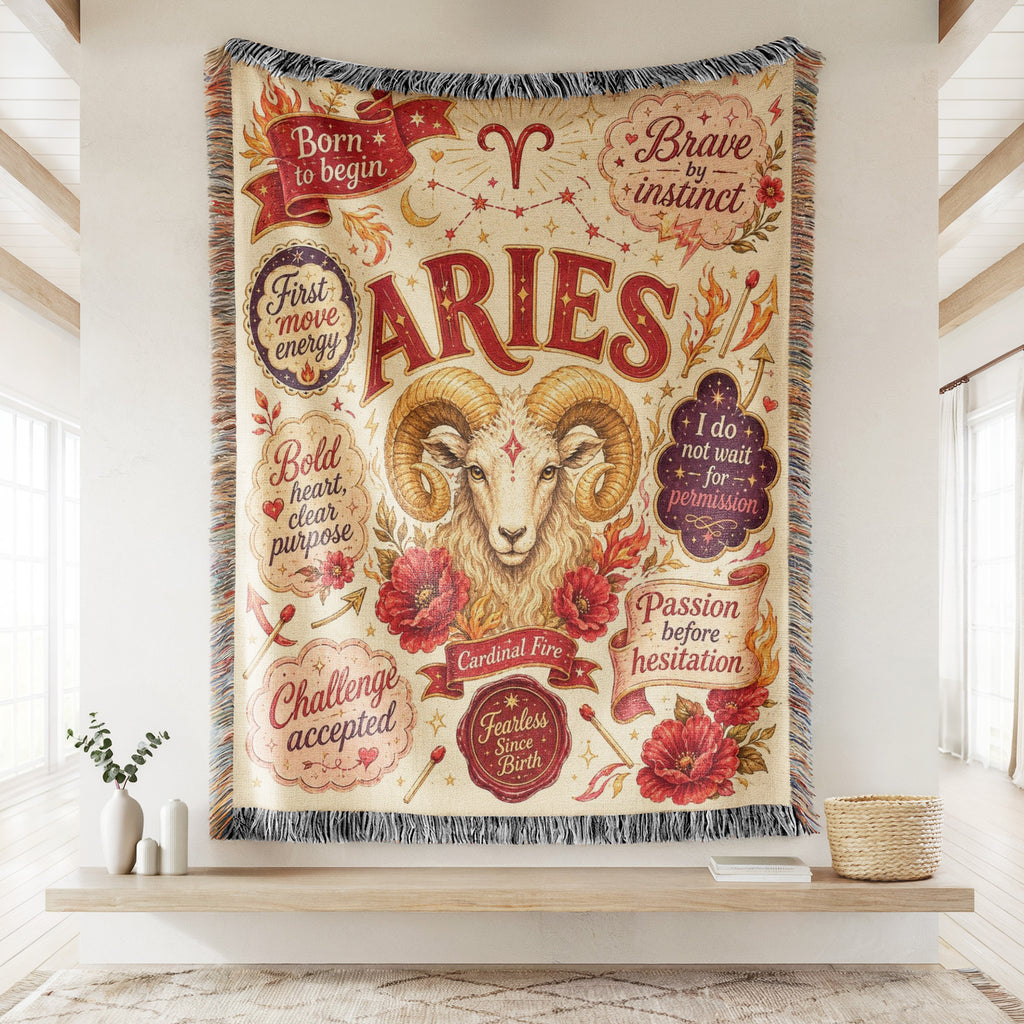 Aries – Fearless Flame Zodiac Blanket