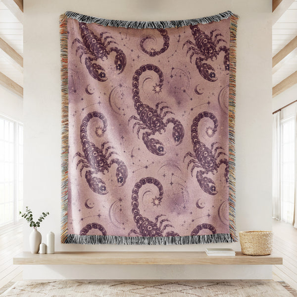 Scorpio Celestial Scorpion Pattern Blanket