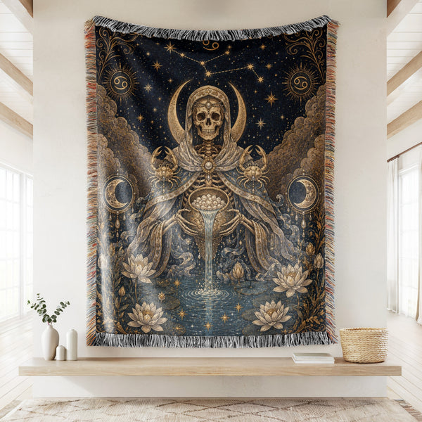 Cancer Moonwater Oracle – Gothic Zodiac Blanket