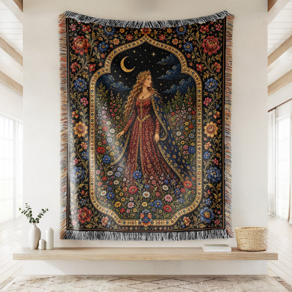 The Princess of the Midnight Garden Blanket