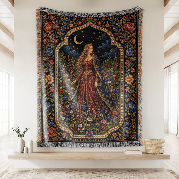 The Princess of the Midnight Garden Blanket