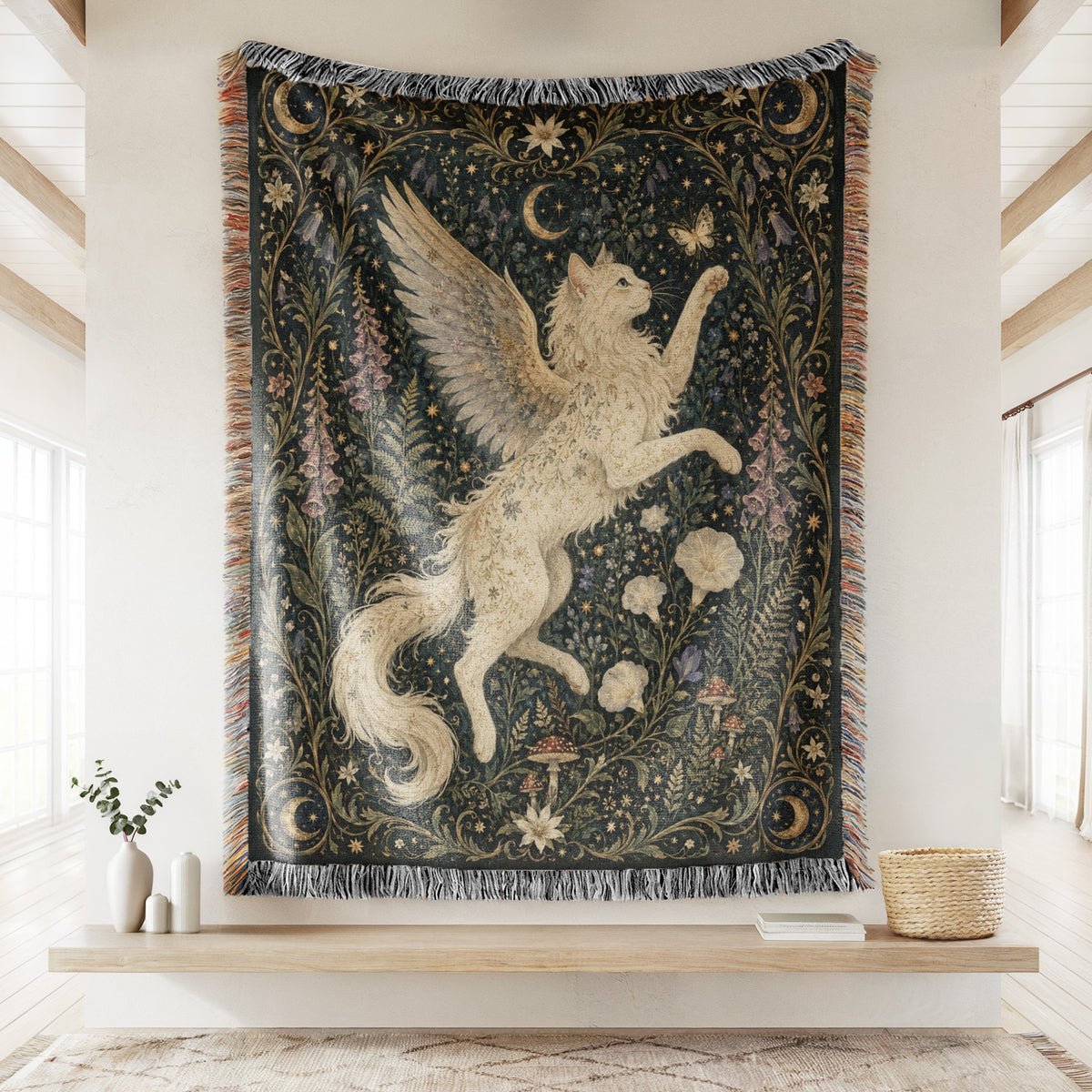 The Moonlit Winged Cat