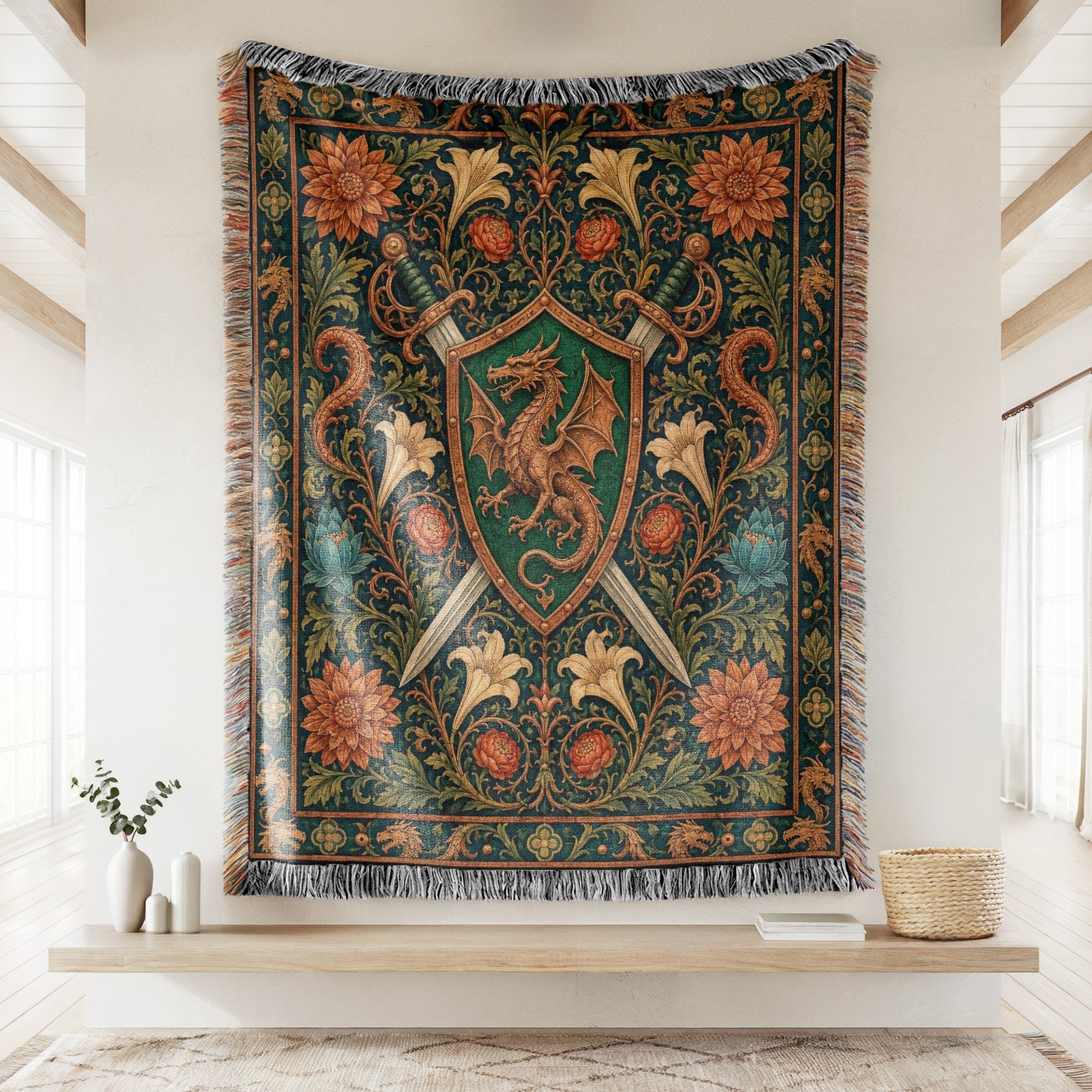 The Dragon Crest Blades Blanket Secondary image