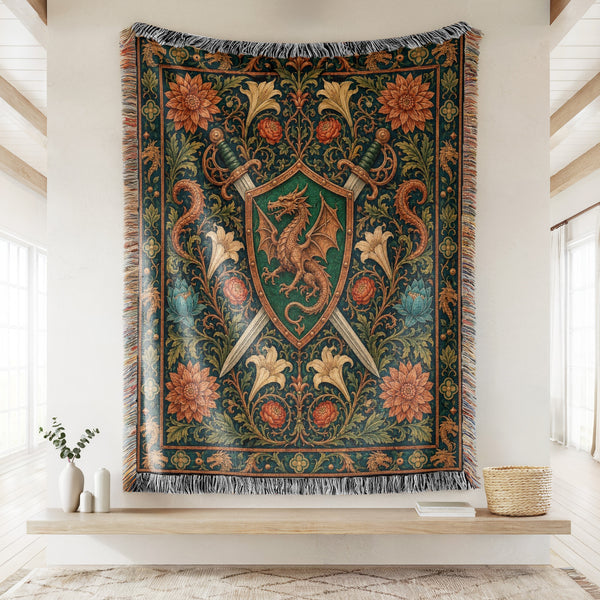 The Dragon Crest Blades Blanket