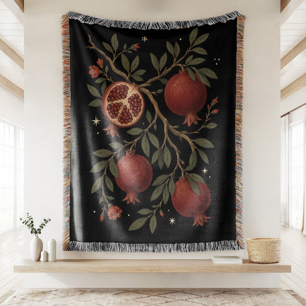 Pomegranates Under the Stars Blanket