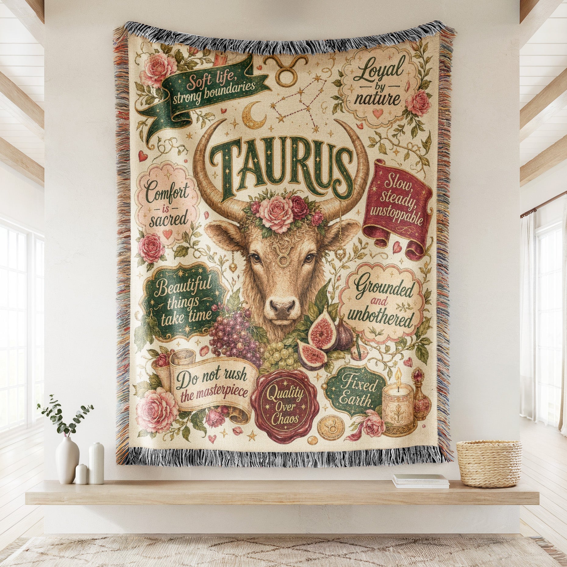Taurus – Sacred Garden Zodiac Blanket Secondary image