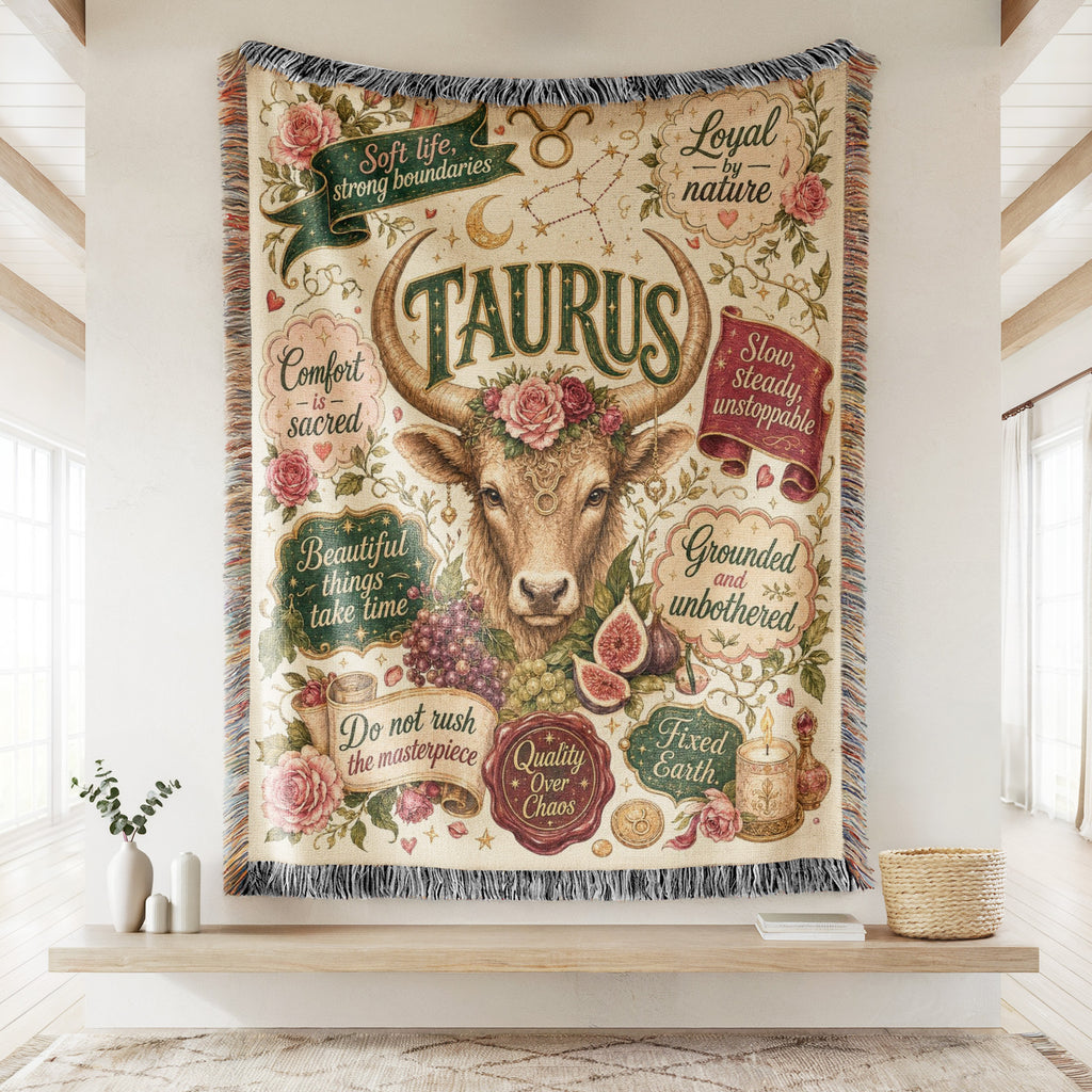Taurus – Sacred Garden Zodiac Blanket