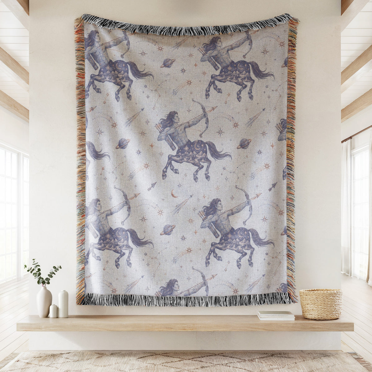 Sagittarius Celestial Archer Pattern Blanket