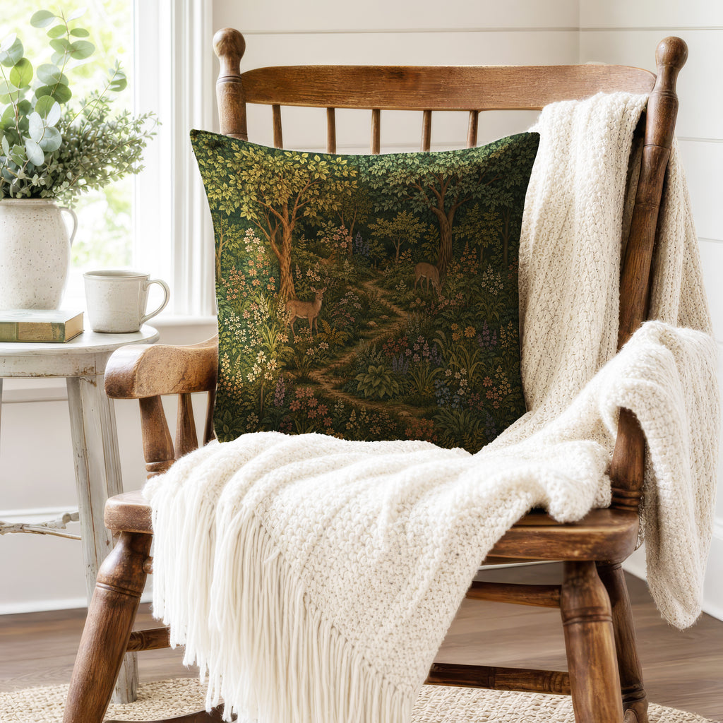Deerpath Enchanted Woodland Pillow