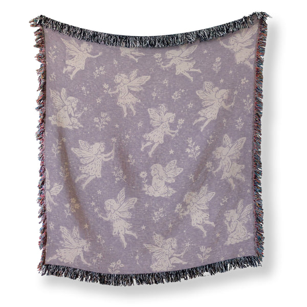 Lavender Fairy Garden Blanket