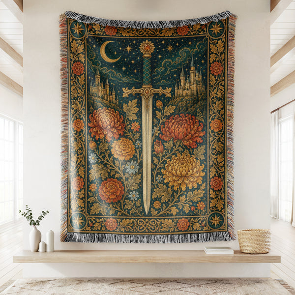 The Sunlit Castle Sword Blanket