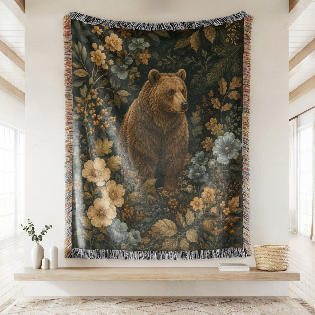 Botanical Forest Bear Blanket