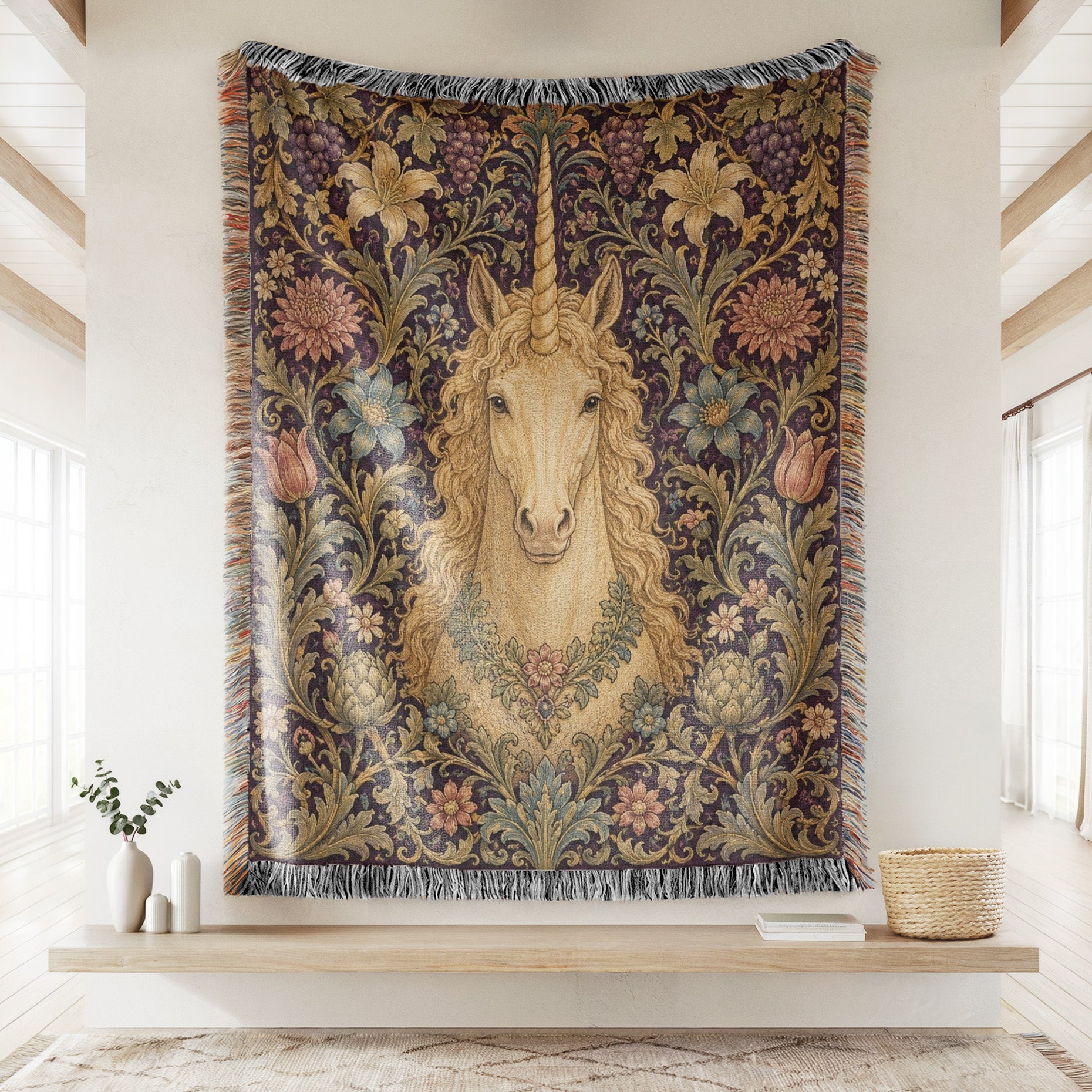 The Vineyard Unicorn Blanket Secondary image