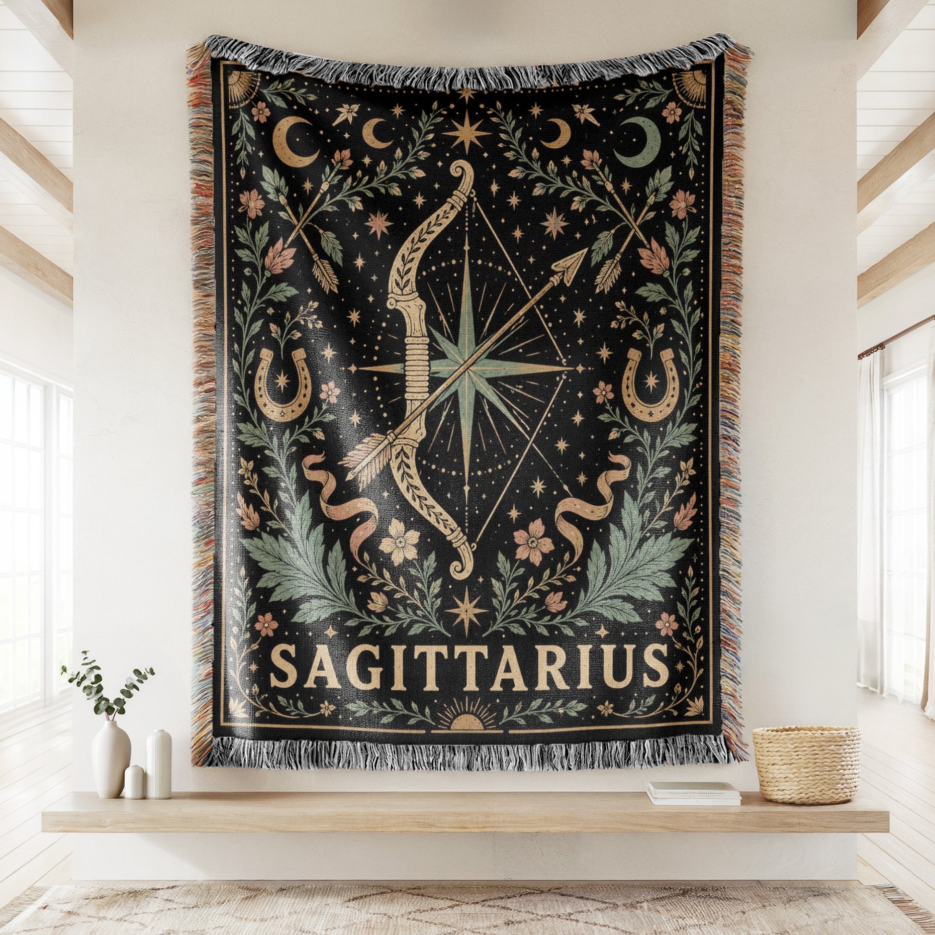 Sagittarius Celestial Archer Zodiac Blanket Secondary image