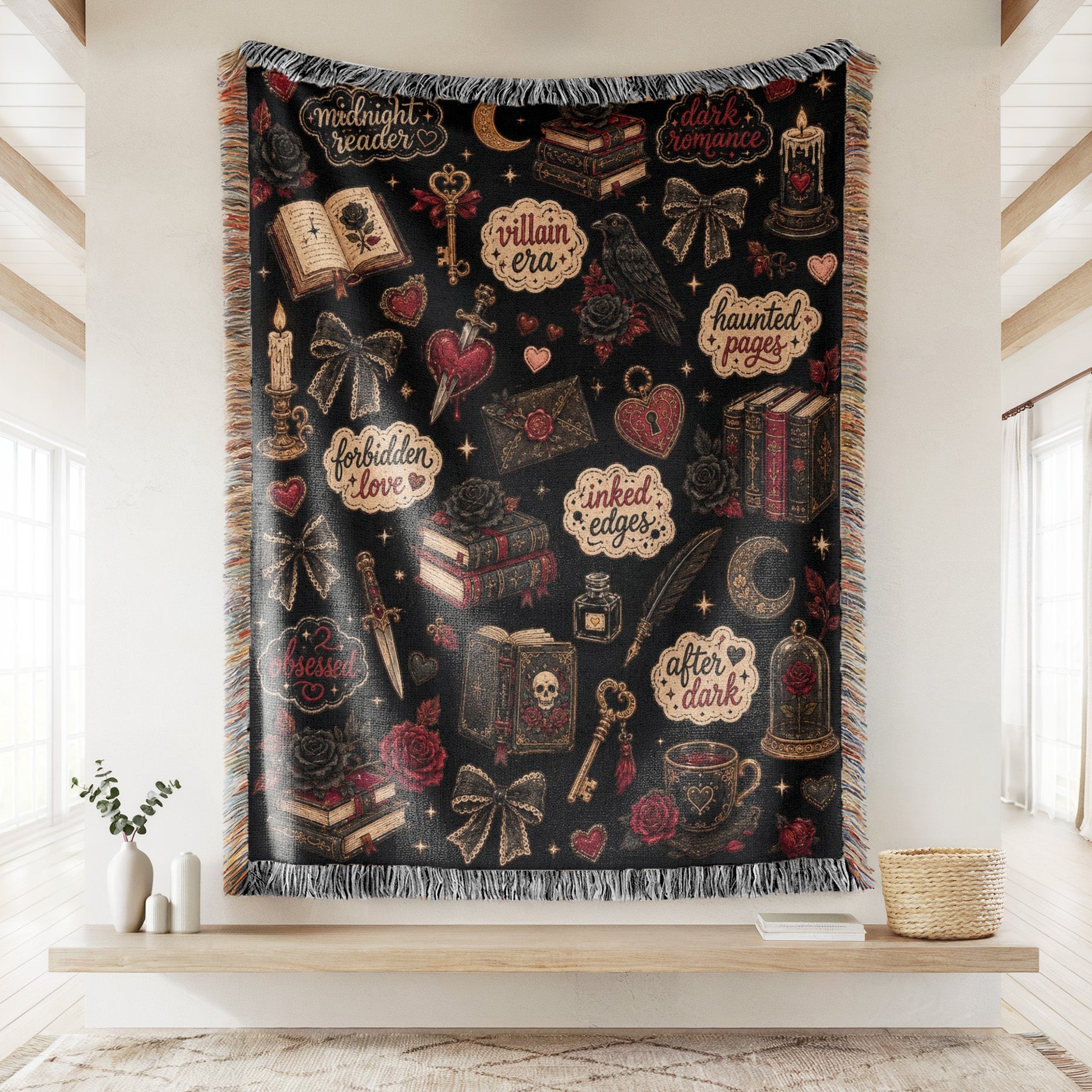 Dark Romance Book Lover Blanket Secondary image
