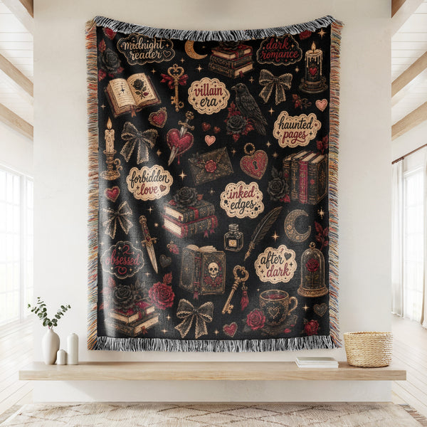 Dark Romance Book Lover Blanket