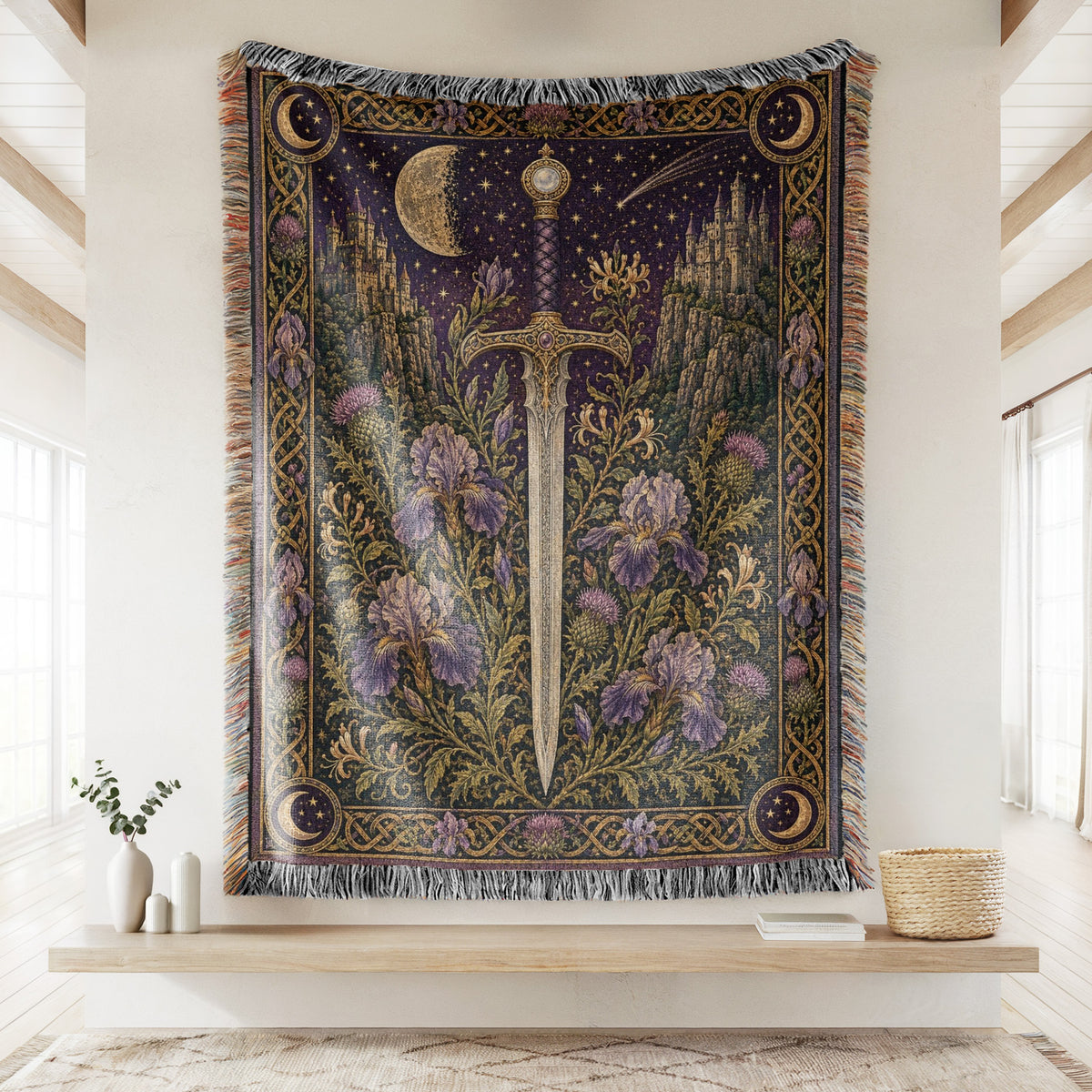 The Amethyst Castle Sword Blanket
