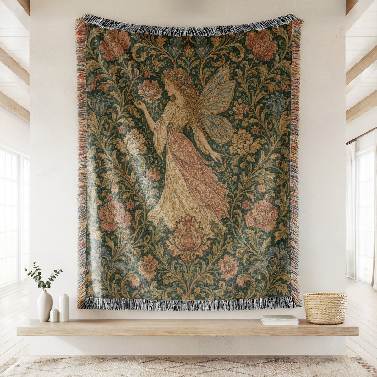 Tapestry Garden Fairy Blanket