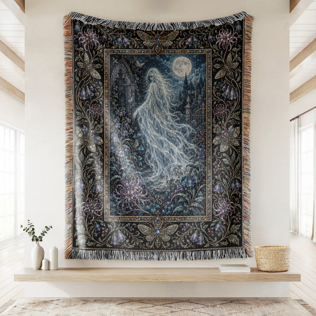 Moonlit Garden Spirit Blanket