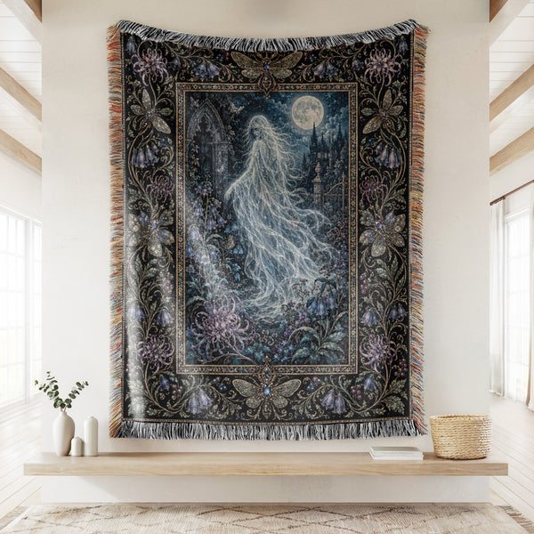 Moonlit Garden Spirit Blanket