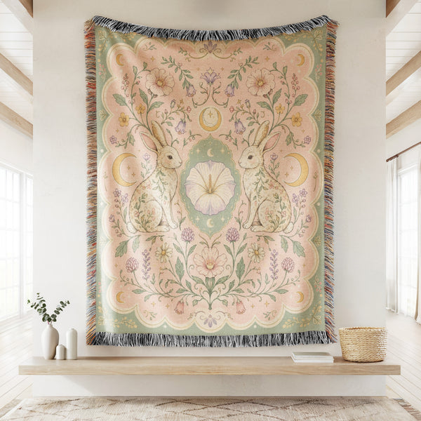 Moon Garden Hare Blanket