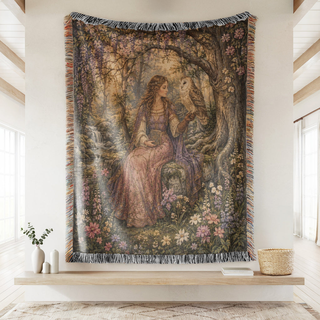 The Owlkeeper’s Wisteria Grove Blanket