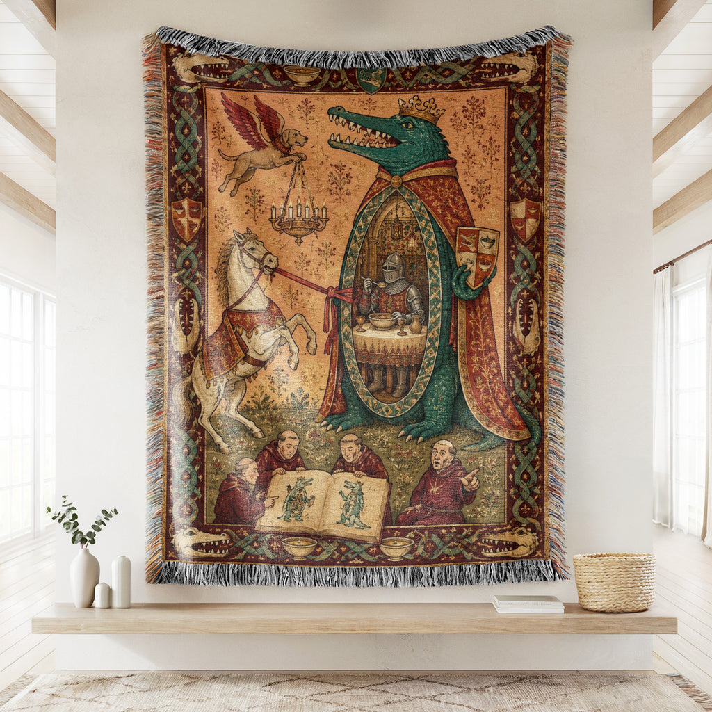 The Feast of the Crocodile King Blanket