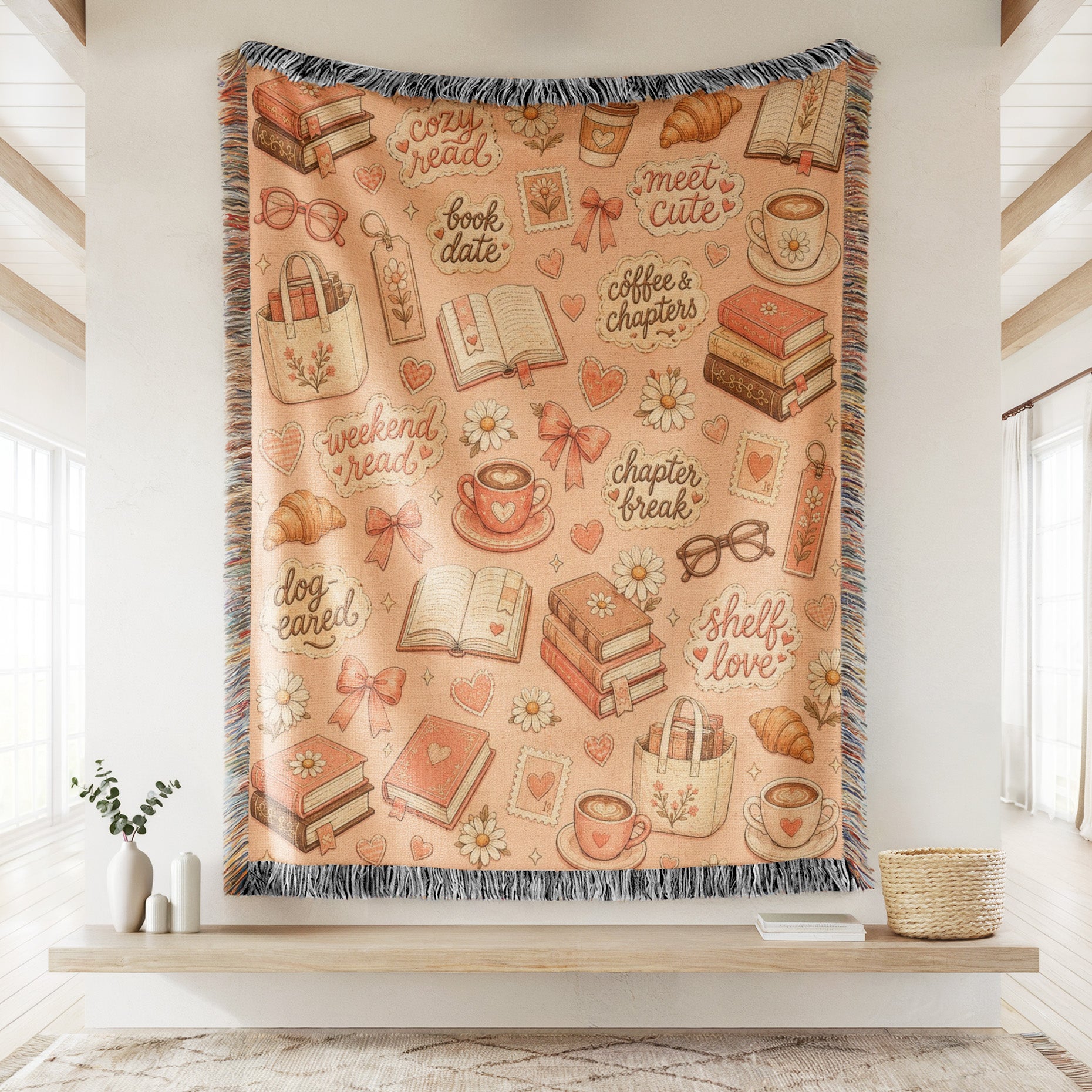 Cozy Café Book Lover Blanket Secondary image