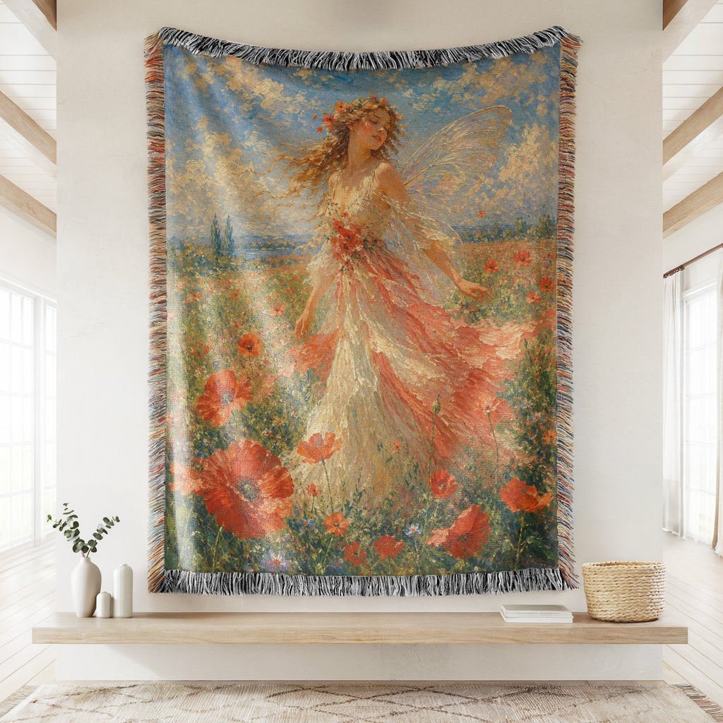 Poppy Meadow Fairy Blanket