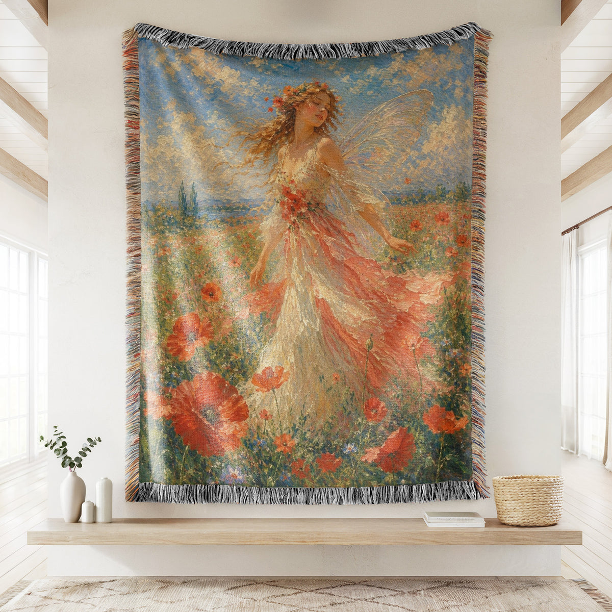 Poppy Meadow Fairy Blanket