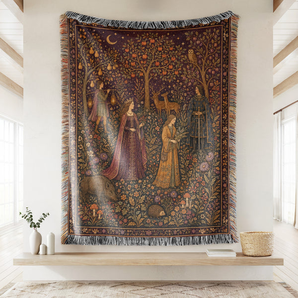 The Moonlit Orchard Court Blanket