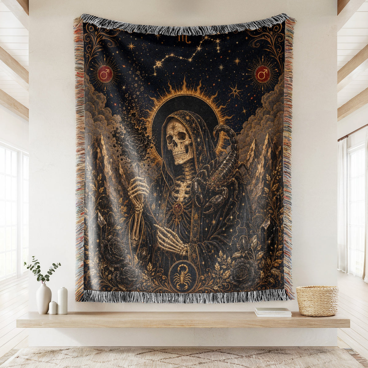 Scorpio Eclipse Keeper – Gothic Zodiac Blanket