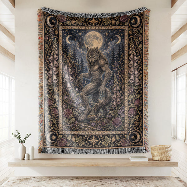Werewolf Beneath the Full Moon Blanket