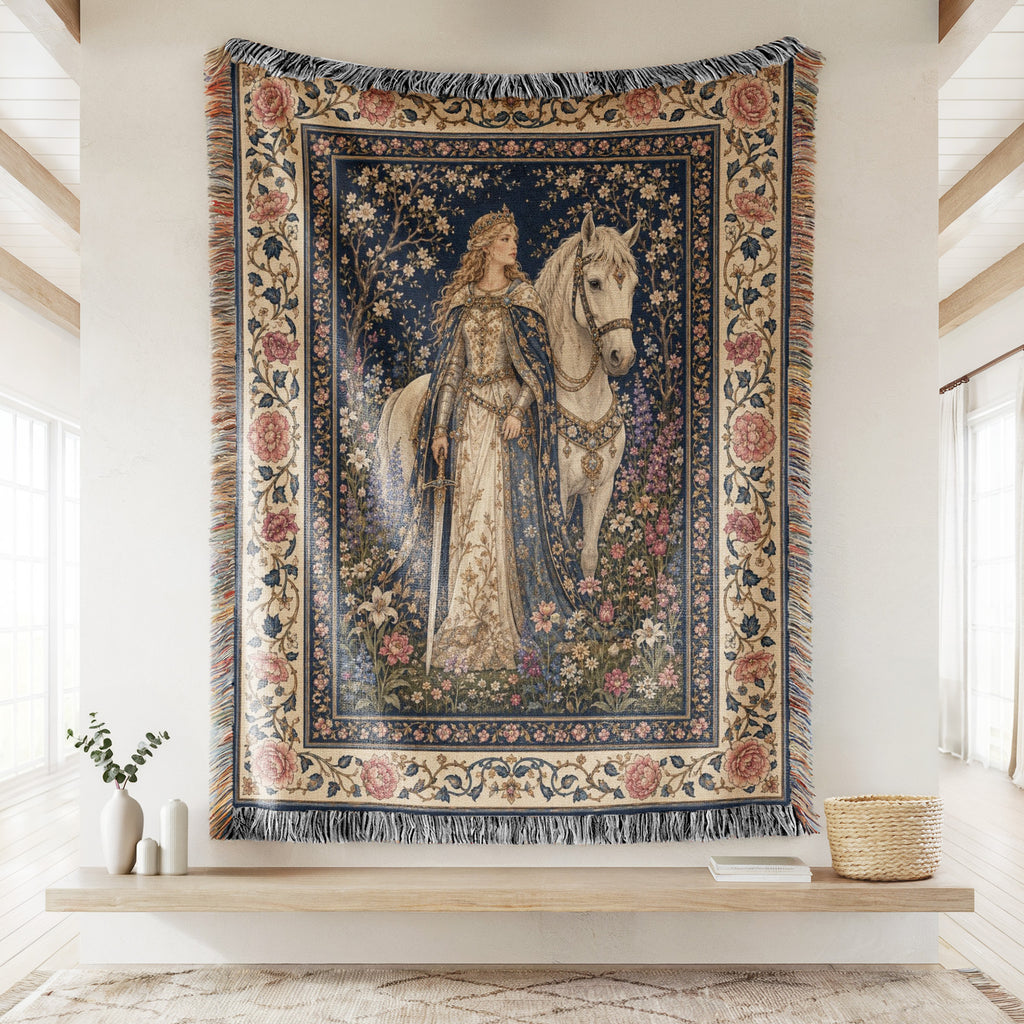 The Rose Court Lady Blanket