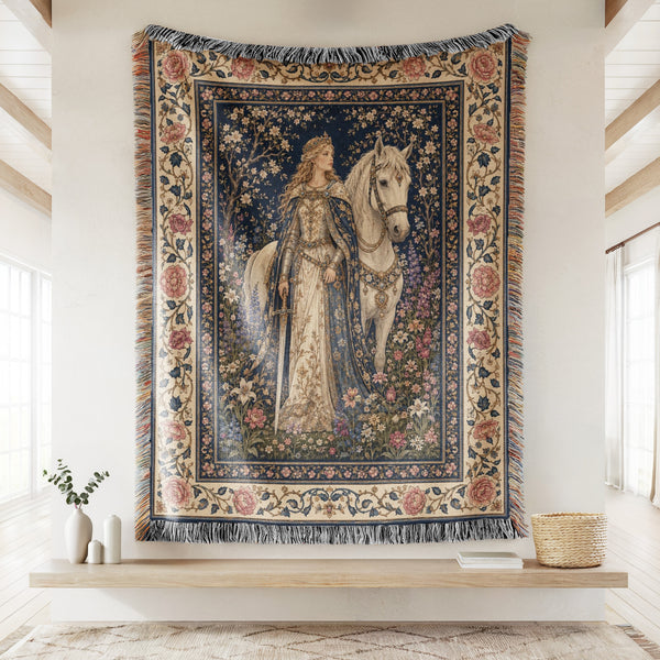 The Rose Court Lady Blanket
