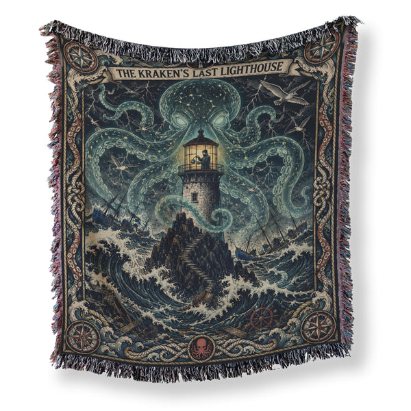 The Kraken's Last Lighthouse Blanket