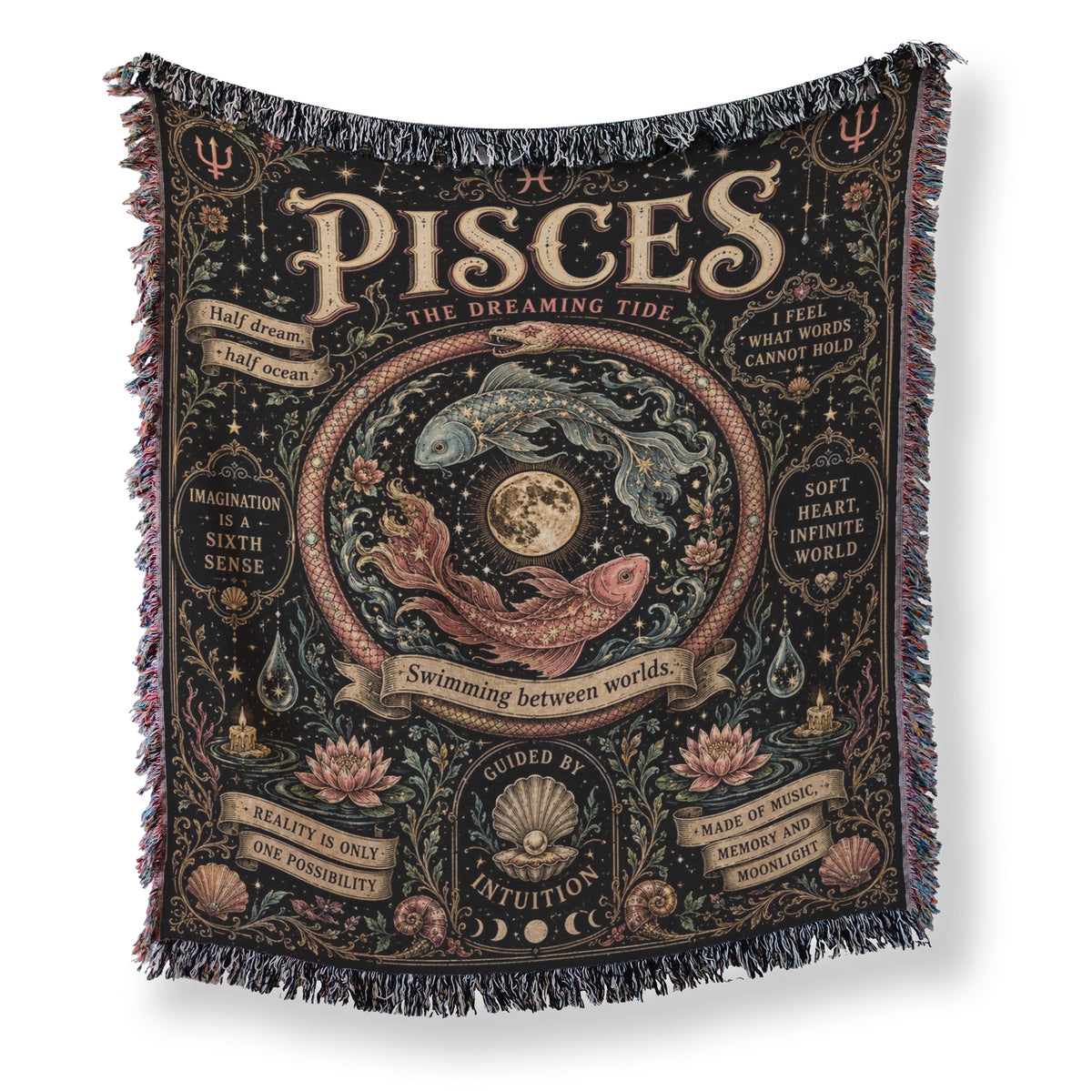 Pisces – The Dreaming Tide Zodiac Blanket
