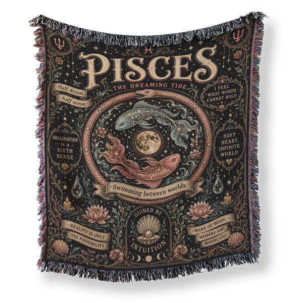 Pisces – The Dreaming Tide Zodiac Blanket