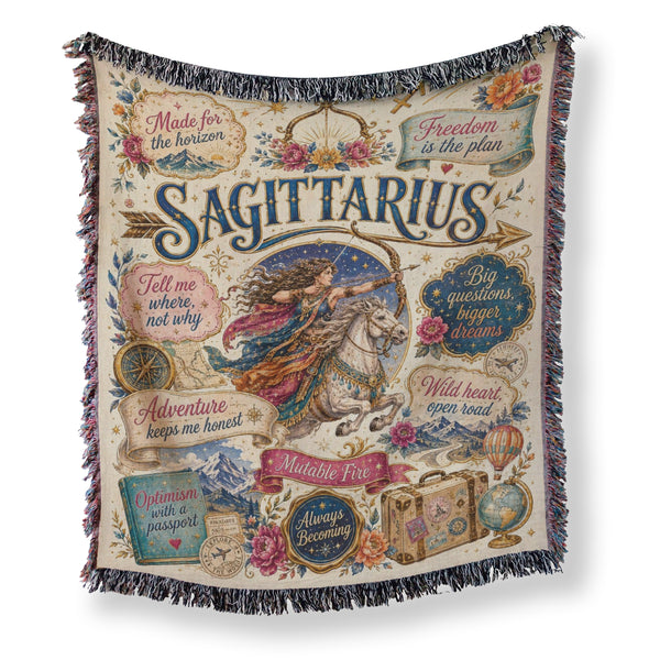 Sagittarius – Open Road Archer Zodiac Blanket