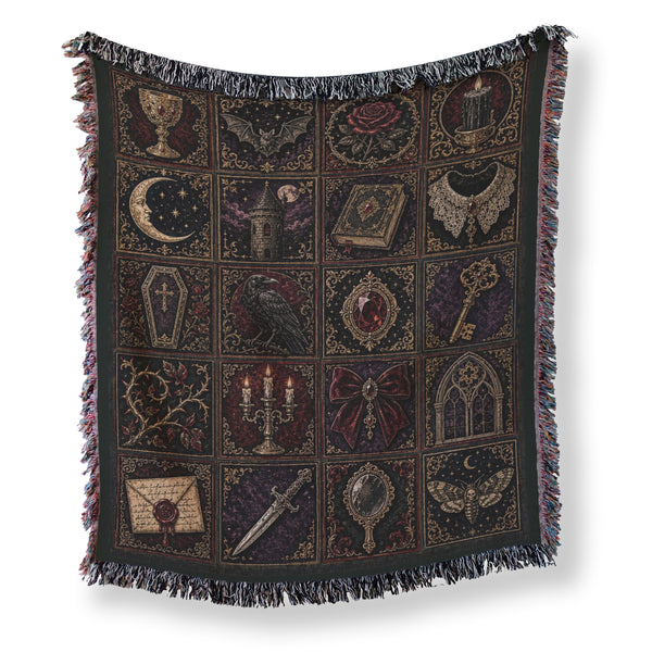 Gothic Relics Patchwork Blanket