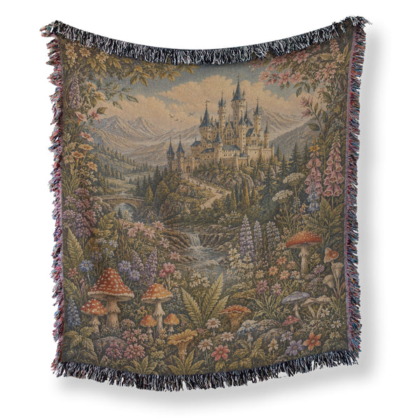 The Wildflower Mushroom Castle Blanket