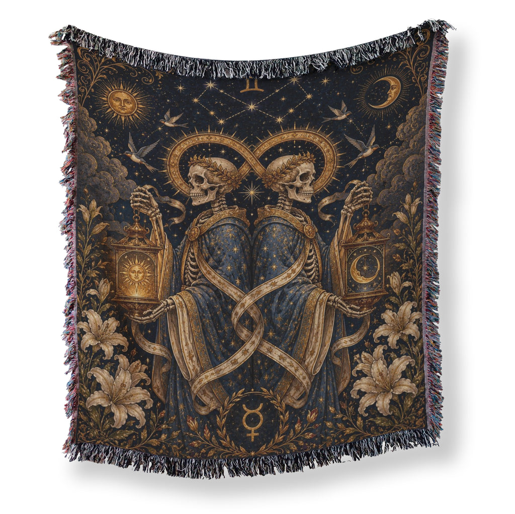 Gemini Twin Lanterns – Gothic Zodiac Blanket