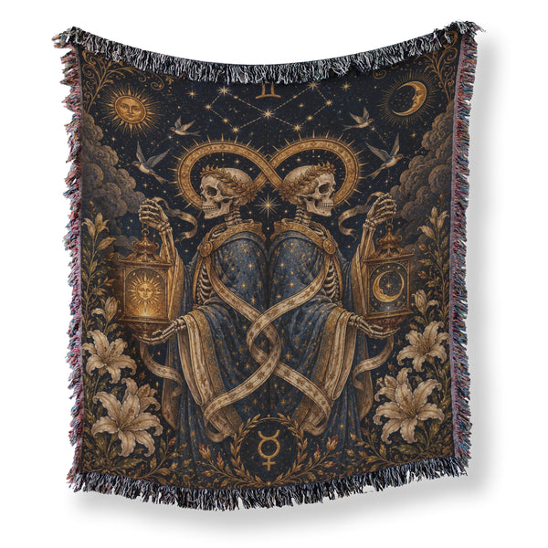 Gemini Twin Lanterns – Gothic Zodiac Blanket