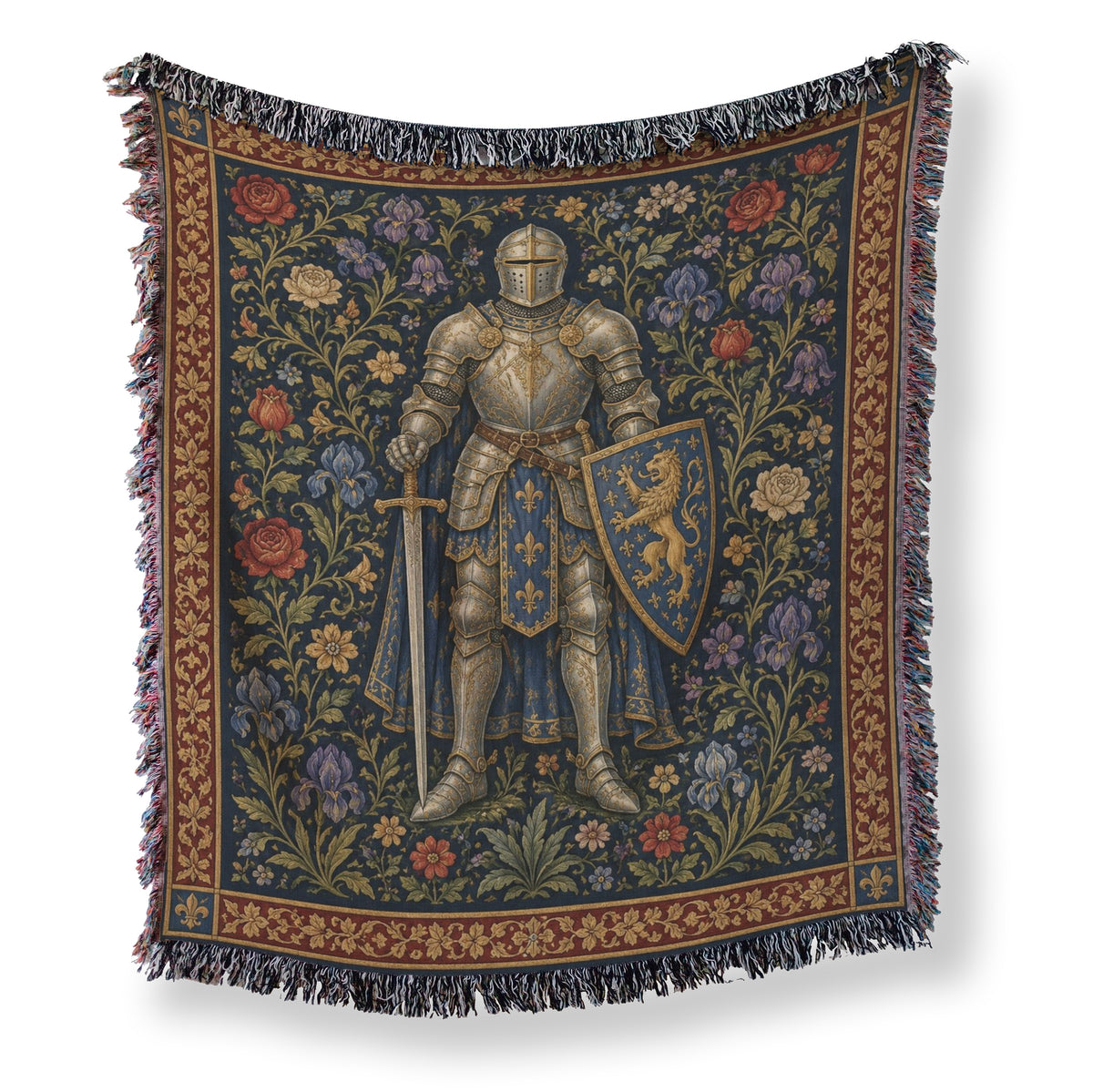 The Fleur-de-Lis Knight Blanket